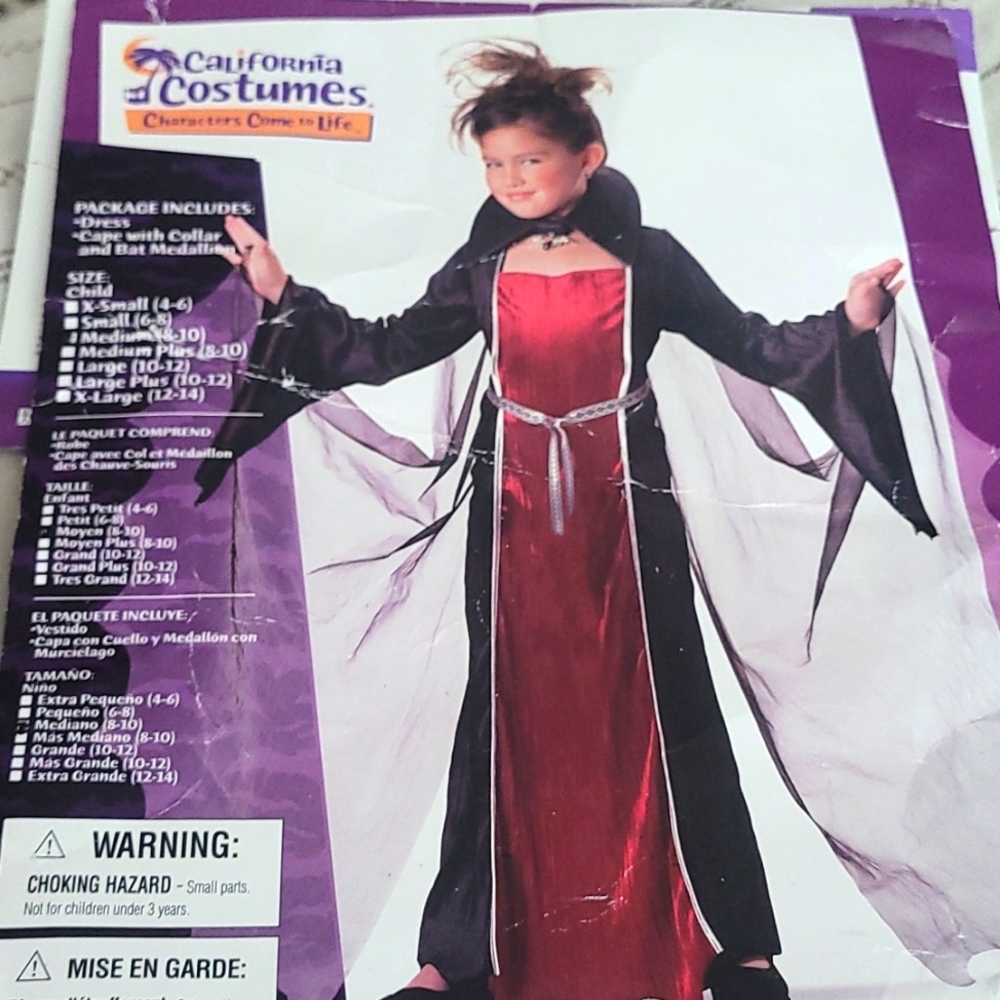 Girls vampire costume